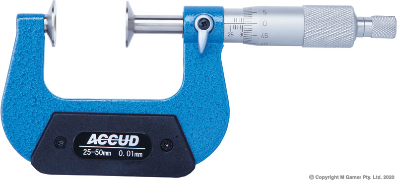 25mm Outside Disk Micrometer
